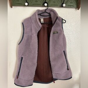 L.L. Bean Plush Lilac Fleece Vest